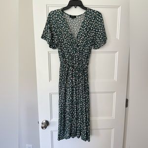 Roolee Tucker Floral Midi Dress